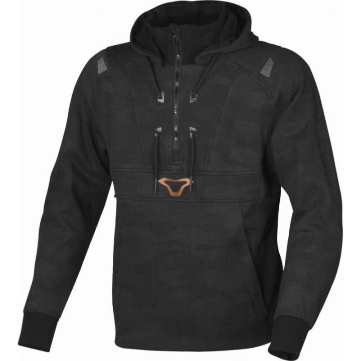 Sweat moto Macna BYRON Noir/Gris