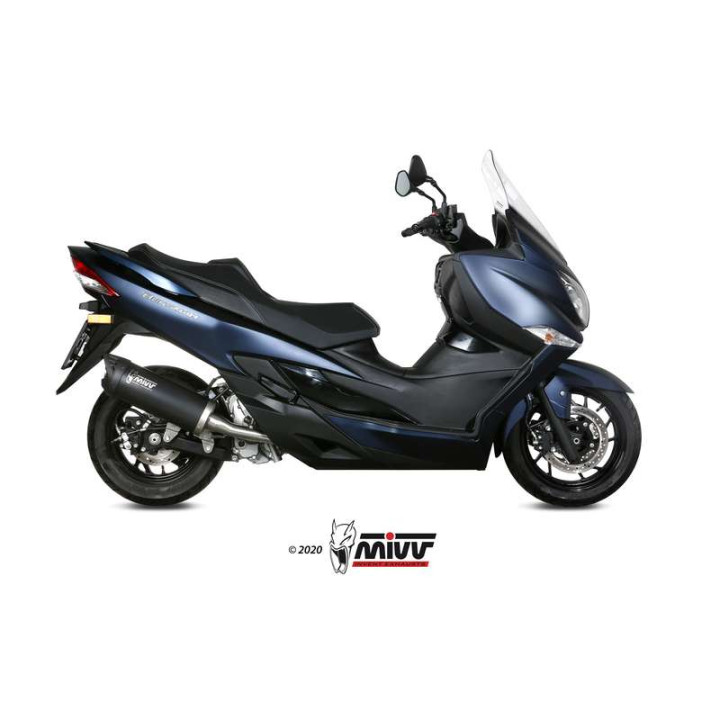 Mivv MOVER muffler Inox black (MV.SU.0001.LV) Suzuki Burgman