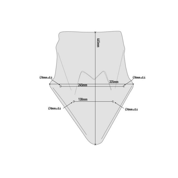 Bulle fumée Givi (D4119S) Kawasaki NINJA 650