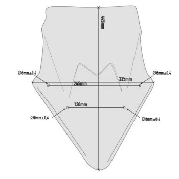 Bulle fumée Givi (D4119S) Kawasaki NINJA 650