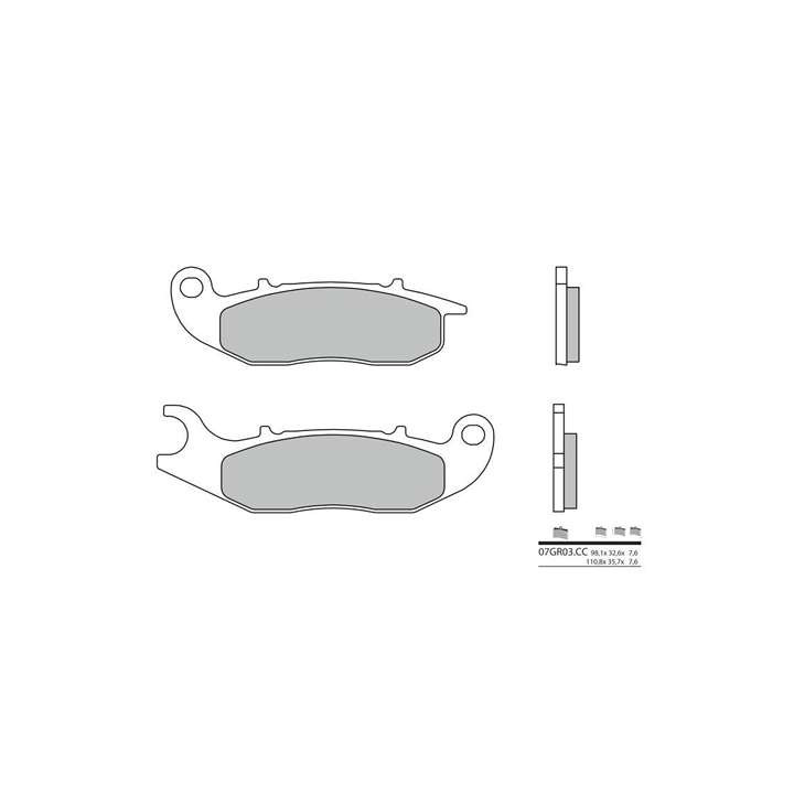 BREMBO organic brake pads 07GR03CC