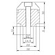 Embouts de guidon courts avec anneaux Puig (8189N) YZF-R6 R7 R1