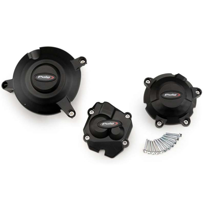 Couvre-carters homologués TRACK droit et gauche Puig (21514N) Kawasaki ZX-10R / ZX-10RR