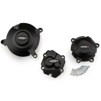 Couvre-carters homologués TRACK droit et gauche Puig (21514N) Kawasaki ZX-10R / ZX-10RR