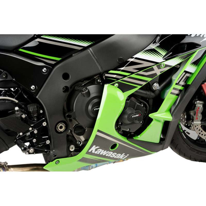Couvre-carters homologués TRACK droit et gauche Puig (21514N) Kawasaki ZX-10R / ZX-10RR