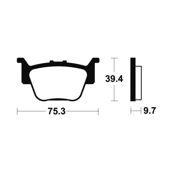 Brake pads metal fried BENDIX MO313