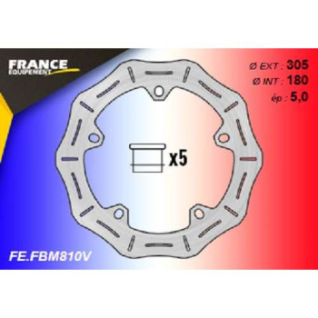 Kit freinage avant FE disques pétales + plaquettes AP Racing BMW R1150GS/R1200GS