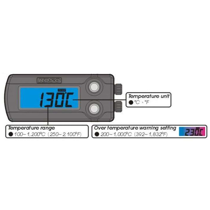 Thermomètre de gaz d'échappement KOSO (BA004062)