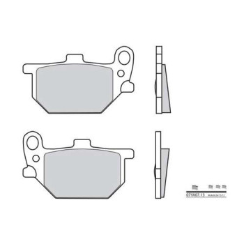 Plaquettes de frein organique BREMBO 07YA0713