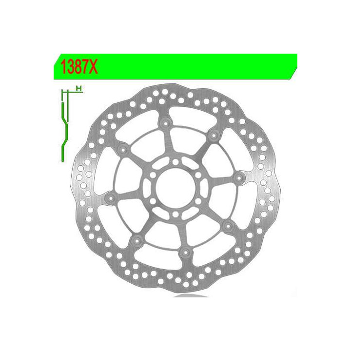 Front left brake disc NG 1387X S1000XR V2 17