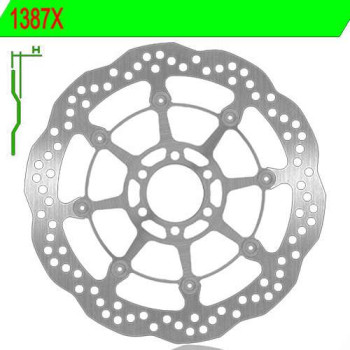 Front left brake disc NG 1387X S1000XR V2 17