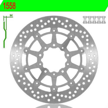 Brake disc NG 1558 KAWASAKI VULCAN S ABS