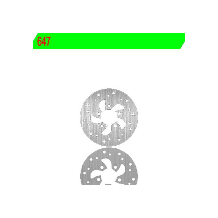 Rear brake disc NG 647 BETA REV 80 02-03