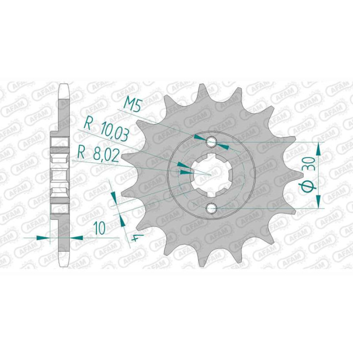 AFAM 13 teeth not 520 type 46203 Cagiva 125 Blues