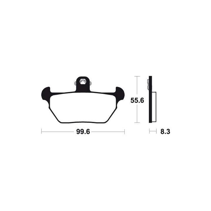 Brake pads motorcycle metal fried Bendix MF144