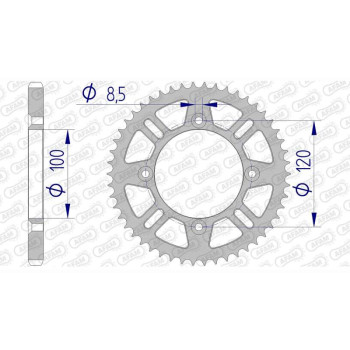 AFAM Alu Crown 52 teeth not 428 type 15104 Suzuki RM 80