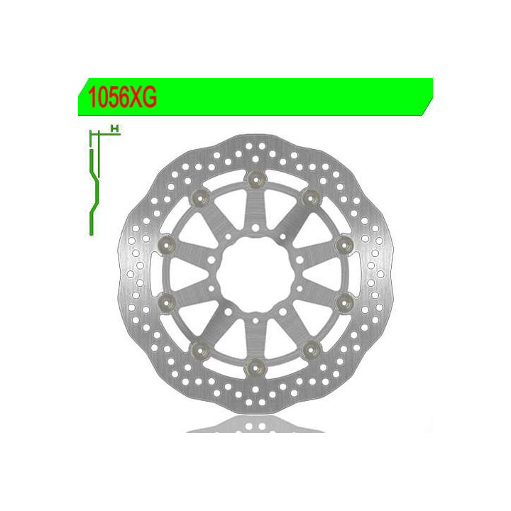 Front brake disc NG 1056XG Z1000SX ABS 07-17