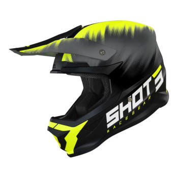Casque moto cross Shot FURIOUS VERSUS 2022 NEON YELLOW MATT