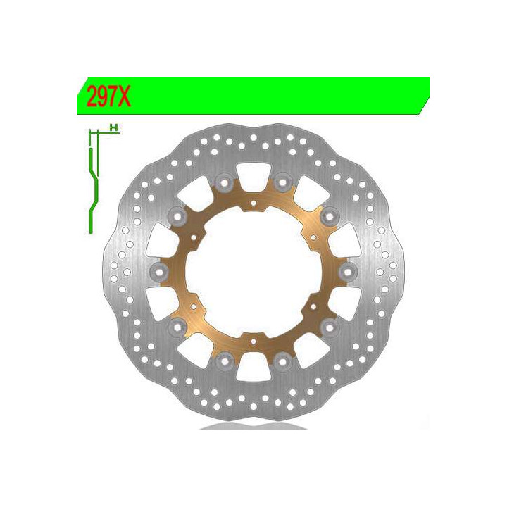 Front brake disc NG 297X FJR1300 04-12