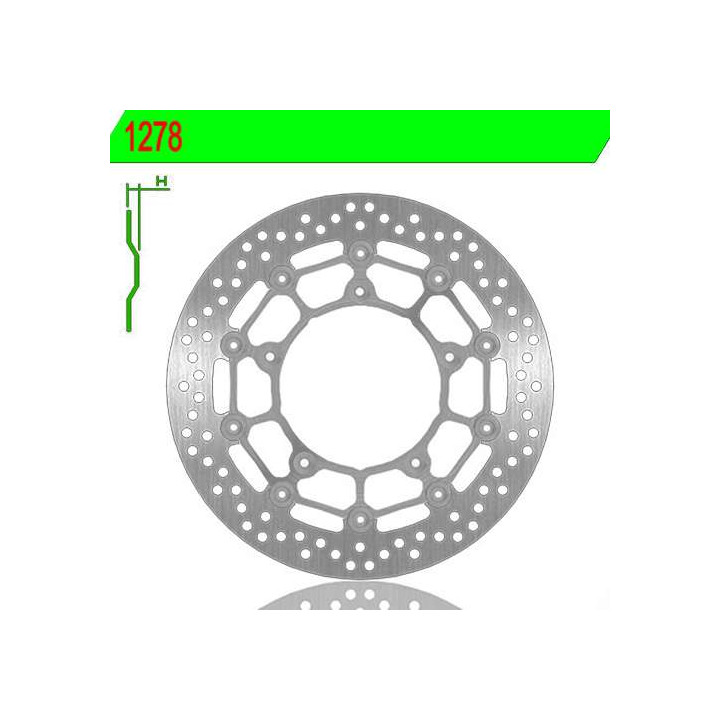 Front brake disc NG 1278 SUZ. SV650 07-10