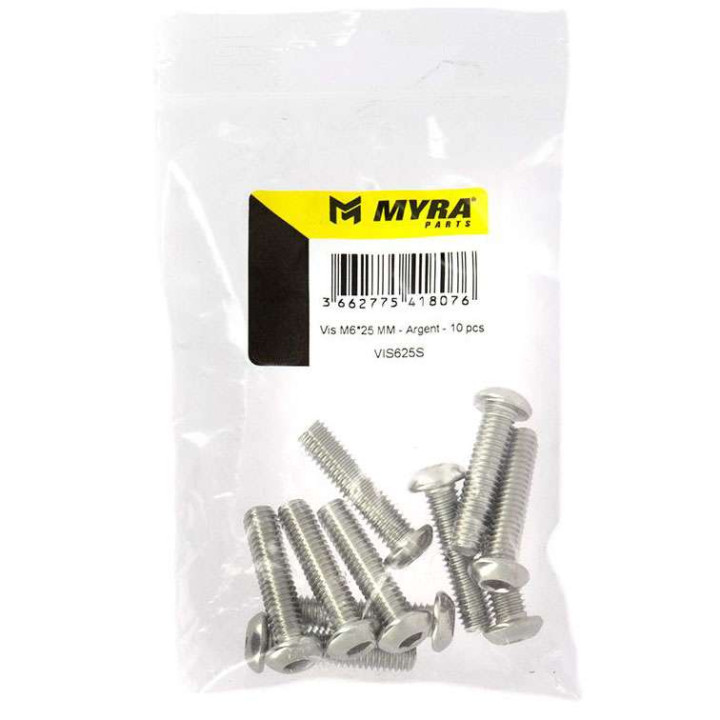 Vis BTR inox (x10) M6x25mm MYRA