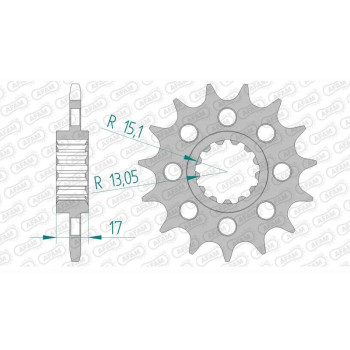 Pignon AFAM 15 dents pas 520 type 20608 Honda CB900 F Hornet Pignon AFAM 15 dents pas 520 type 20608 Honda CB900 F Hornet