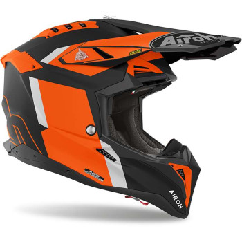 Casque moto cross Airoh AVIATOR 3 GLORY NOIR/ORANGE