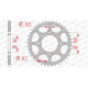 Steel crown AFAM 41 teeth not 520 type 14312 Suzuki GN 250