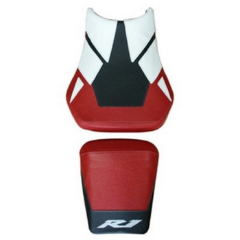 Housse de selle Bagster (2132B) Rouge/Blanc/Noir/Lettres R1 Blanches Yamaha YZF-R1 02 Housse de selle Bagster (2132B) Rouge/Blanc/Noir/Lettres R1 Blanches Yamaha YZF-R1 02