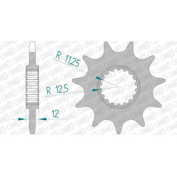 AFAM 10 teeth not 520 type 97200 GAS-GAS TXT 125