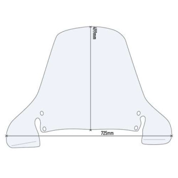 Givi clear bubble (D199ST) Honda Pantheon/Foresight/Peugeot SV250