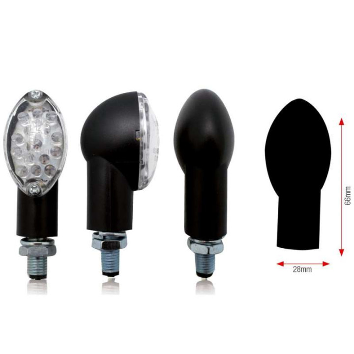 Motorcycle indicators Bihr OVAL leds