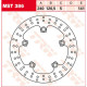 Rear brake disc TRW MST386 Suzuki GSR 600, INAZUMA 250, BANDIT 650/1250