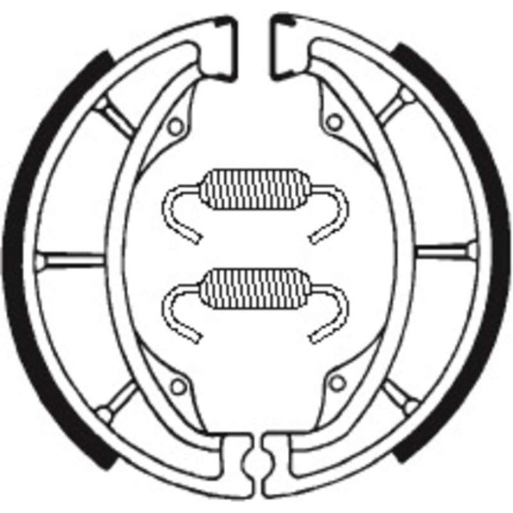 Brake jaws organic motorcycle Tecnium BA014