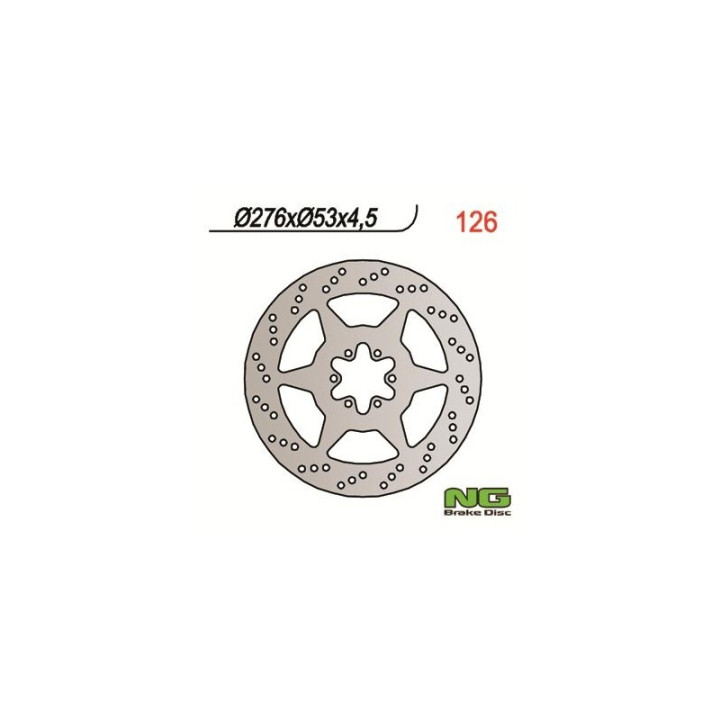 NG motorcycle brake disc (ref. 126)