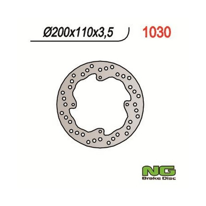 Motorcycle brake disc fixed 200mm (ref. 1030)