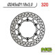 Front brake disc NG 245mm Yamaha YZ/YZF, WR/WRF 125-450