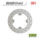 Motorcycle brake disc fixed 242mm (ref. 51)