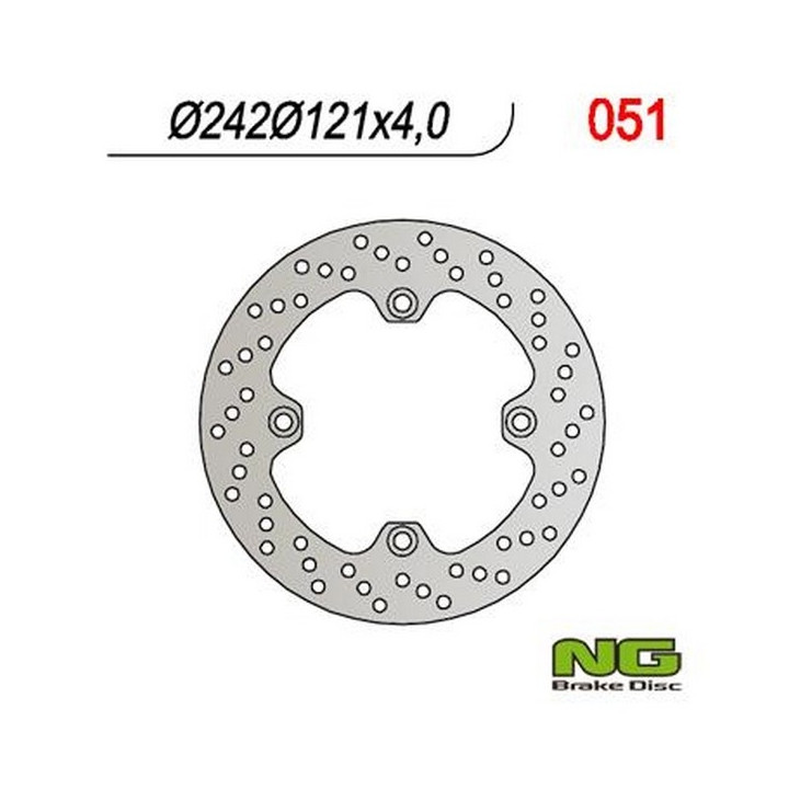 Motorcycle brake disc fixed 242mm (ref. 51)