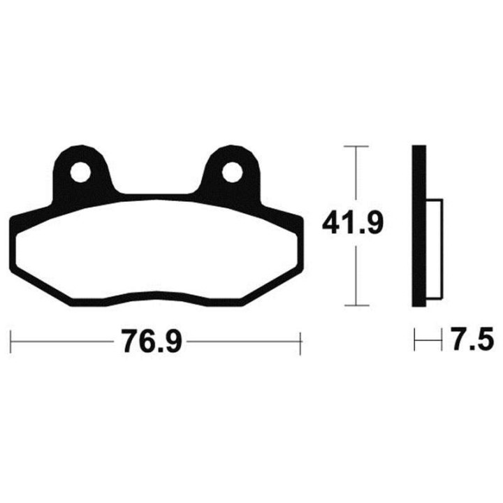 Brake pads motorcycle metal fried Bendix MF314