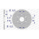 Couronne alu AFAM 38 dents pas 415 type 11207 Honda NSF 250 Couronne alu AFAM 38 dents pas 415 type 11207 Honda NSF 250