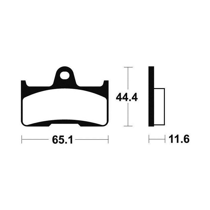Brake plates metal fried Tecnium MO299