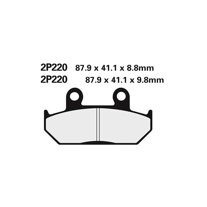 Plaquettes de frein semi-metal Nissin 2P-220GS