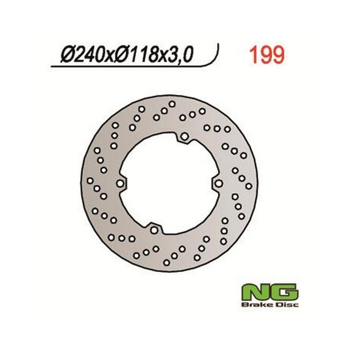 Motorcycle brake disc fixed 240mm (ref. 199)