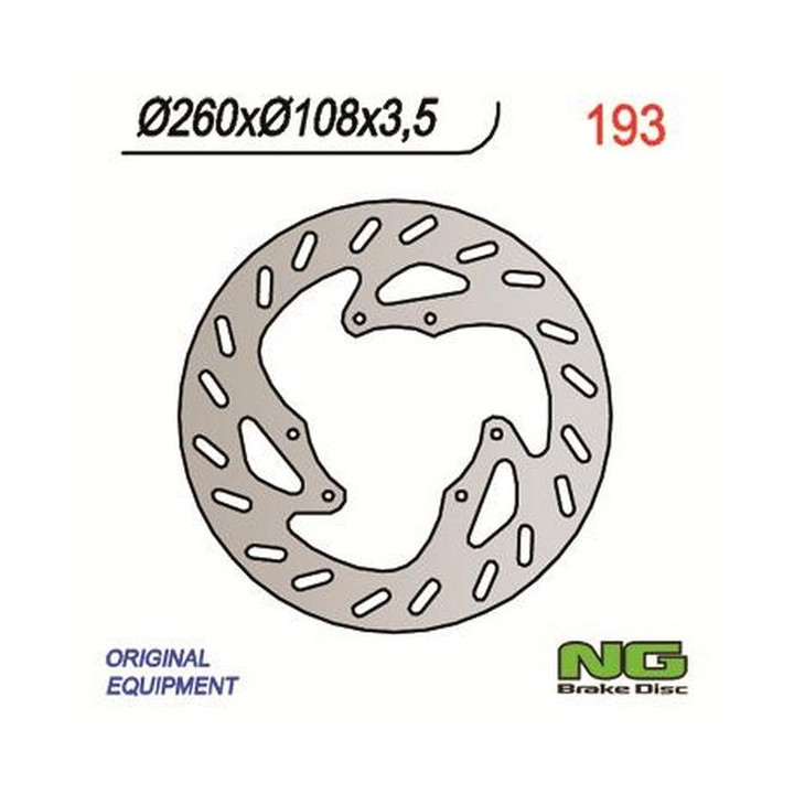Motorcycle brake disc fixed 260mm (ref. 193)