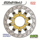 Disque de frein moto NG flottant 320mm (réf. 22)