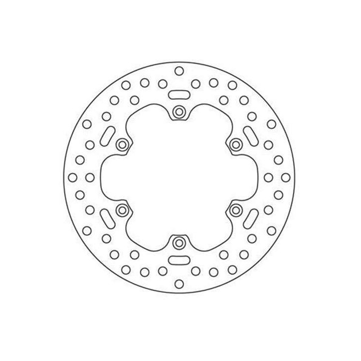 Rear brake disc Brembo Oro series 68B40752