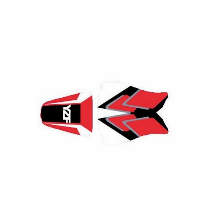 Housse de selle Bagster (2104G) Rouge/Noir/Blanc/Acier/Lettres Blanches Yamaha YZF-R6 01 Housse de selle Bagster (2104G) Rouge/Noir/Blanc/Acier/Lettres Blanches Yamaha YZF-R6 01