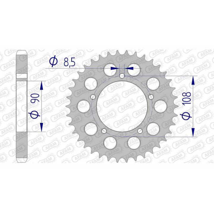 AFAM 35 teeth not 530 type 51600 Ducati 500 Pantah