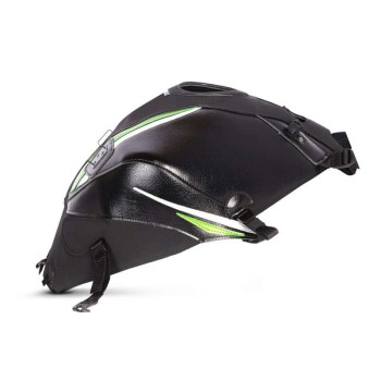 Tapis de réservoir Bagster noir mat graine noir vert nacré argent (1649M) Kawasaki Z800 Tapis de réservoir Bagster noir mat graine noir vert nacré argent (1649M) Kawasaki Z800